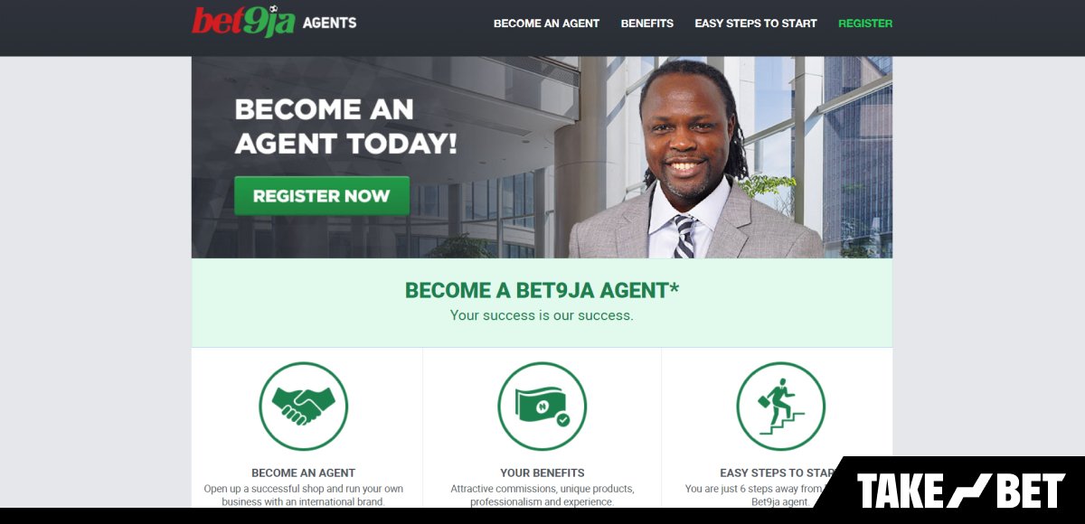 Bet9ja agent: how to become and open betting shop (screenshot)
