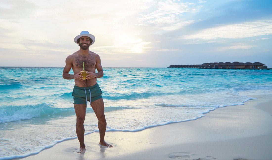 Mohamed Salah holidaying in the luxury of the Maldives