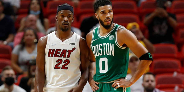 Jayson Tatum (right) is the Celtics' best player in the playoffs