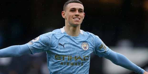Phil Foden scored 2 goals in the City's 4-1 victory over Brighton