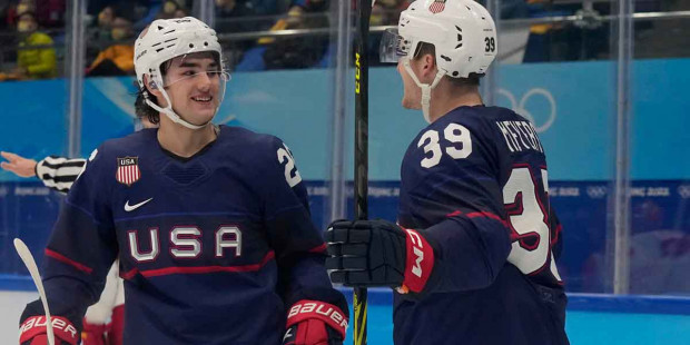 Sean Farrell is the best forward of the 2022 Olympics men's ice hockey tournament