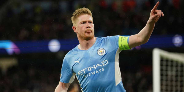 Kevin de Bruyne (Manchester City) had a top performance in the first leg against Madrid
