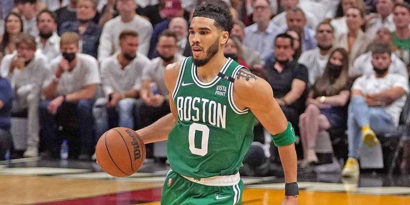 Jayson Tatum (Celtics) is leading the team’s offence with 28.3ppg in the playoffs