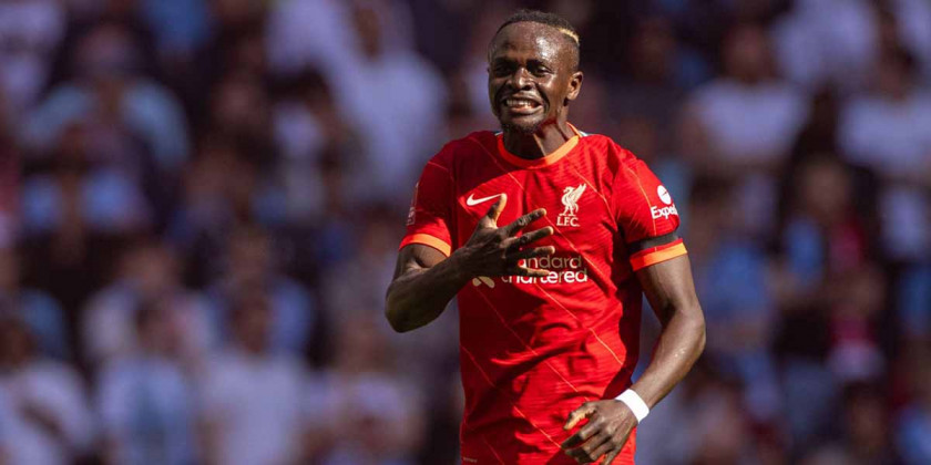 Sadio Mane (Liverpool) scored a goal in their 2-1 victory over Aston Villa
